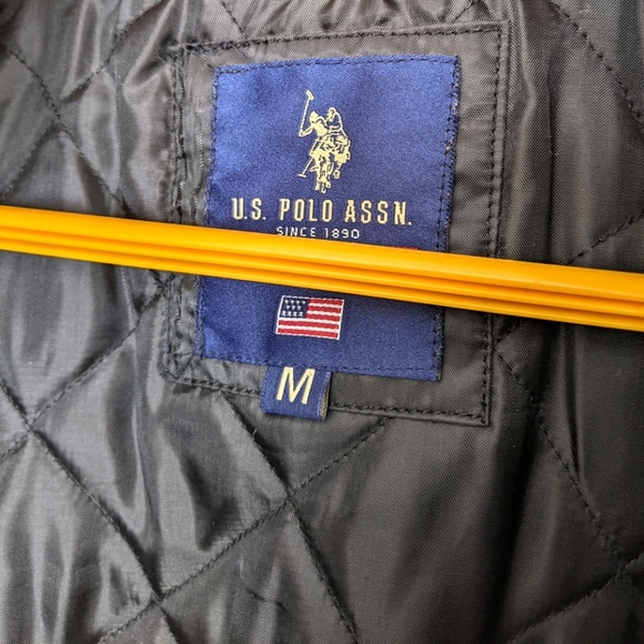 US Polo Assn Men's Black Sports Varsity jacket - Picture 6 of 10